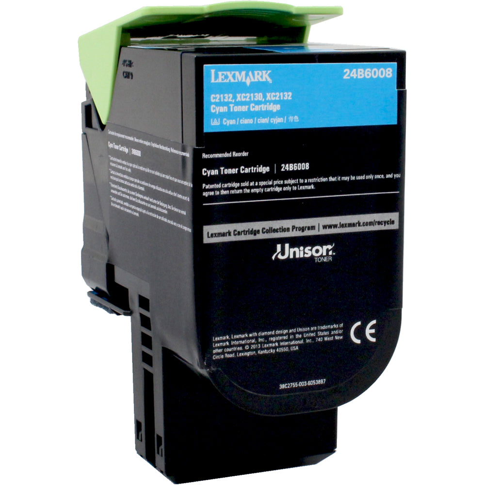 Genuine Lexmark 24B6008  Cyan Toner Cartridge (VAT included)