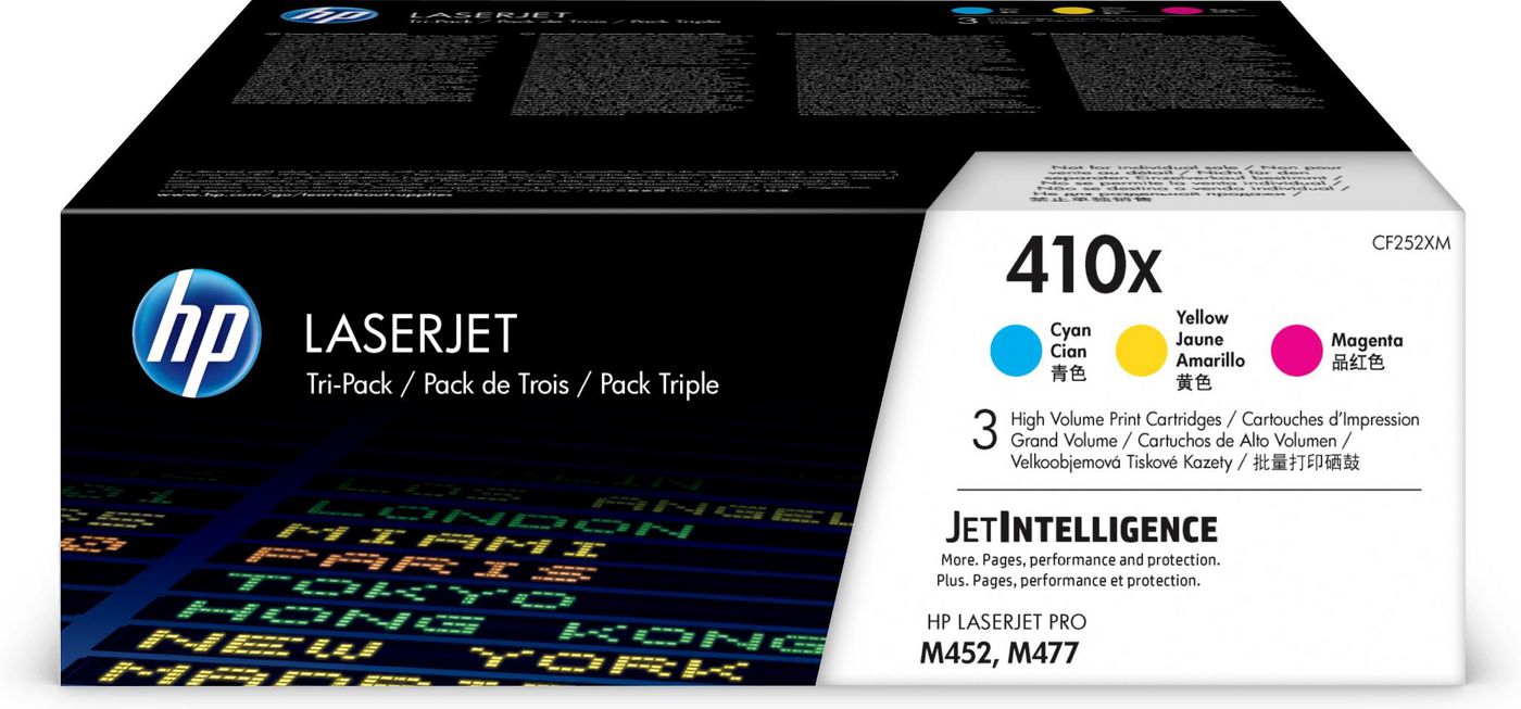 Genuine HP CF252XM (410X) C/M/Y Toner Cartridge (VAT included)