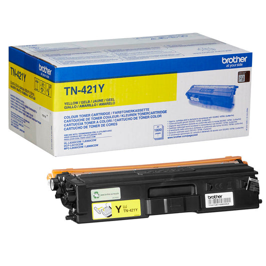 Genuine Brother TN421Y (TN-421Y) Yellow Toner Cartridge (VAT included)