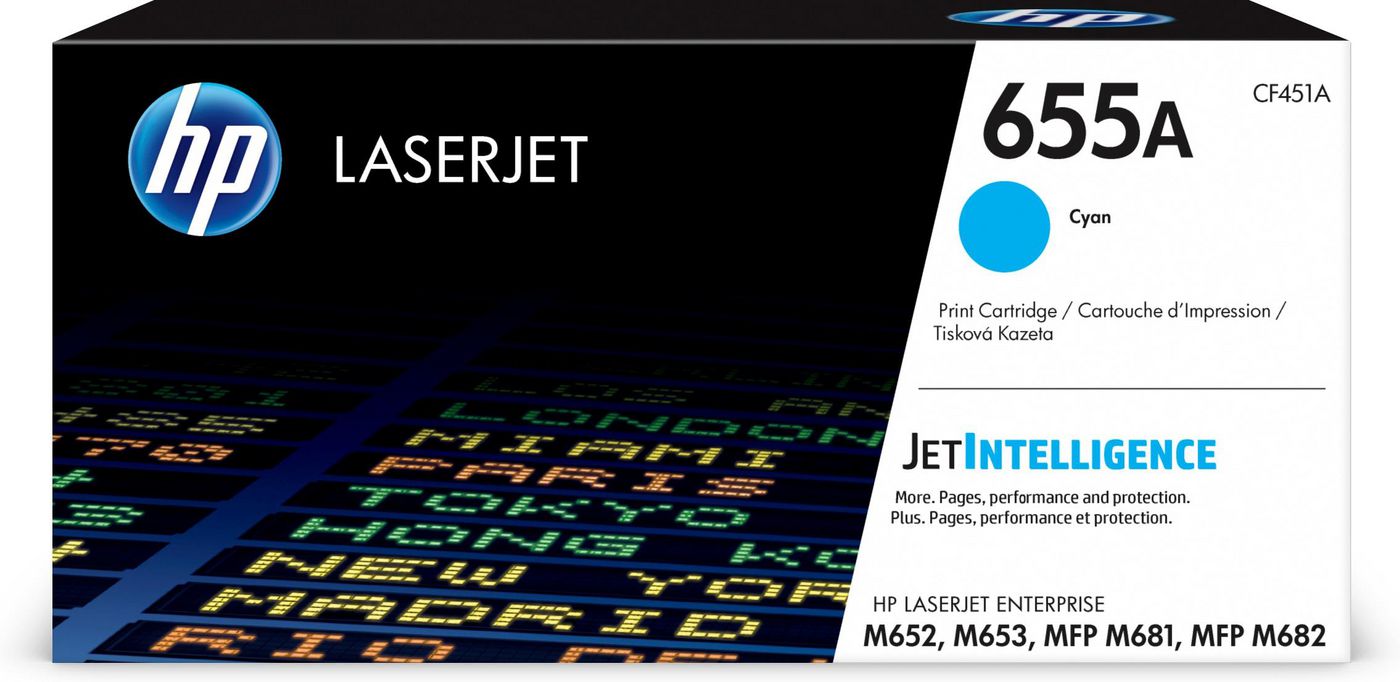 Genuine HP CF451A (655A) Cyan Toner Cartridge (VAT included) – Ink Robot