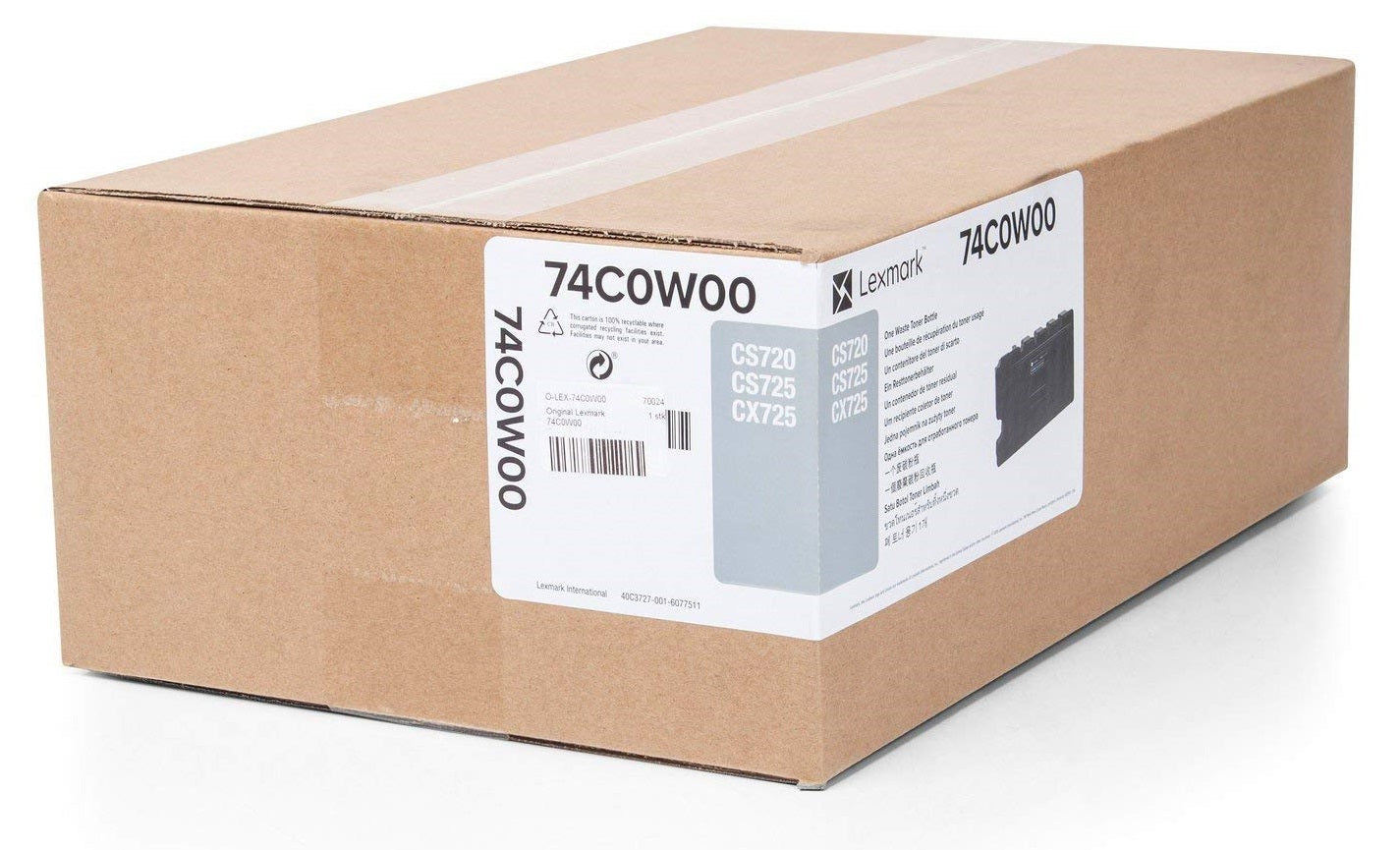 Genuine Lexmark 74c0w00  Waste Toner Unit (VAT included)