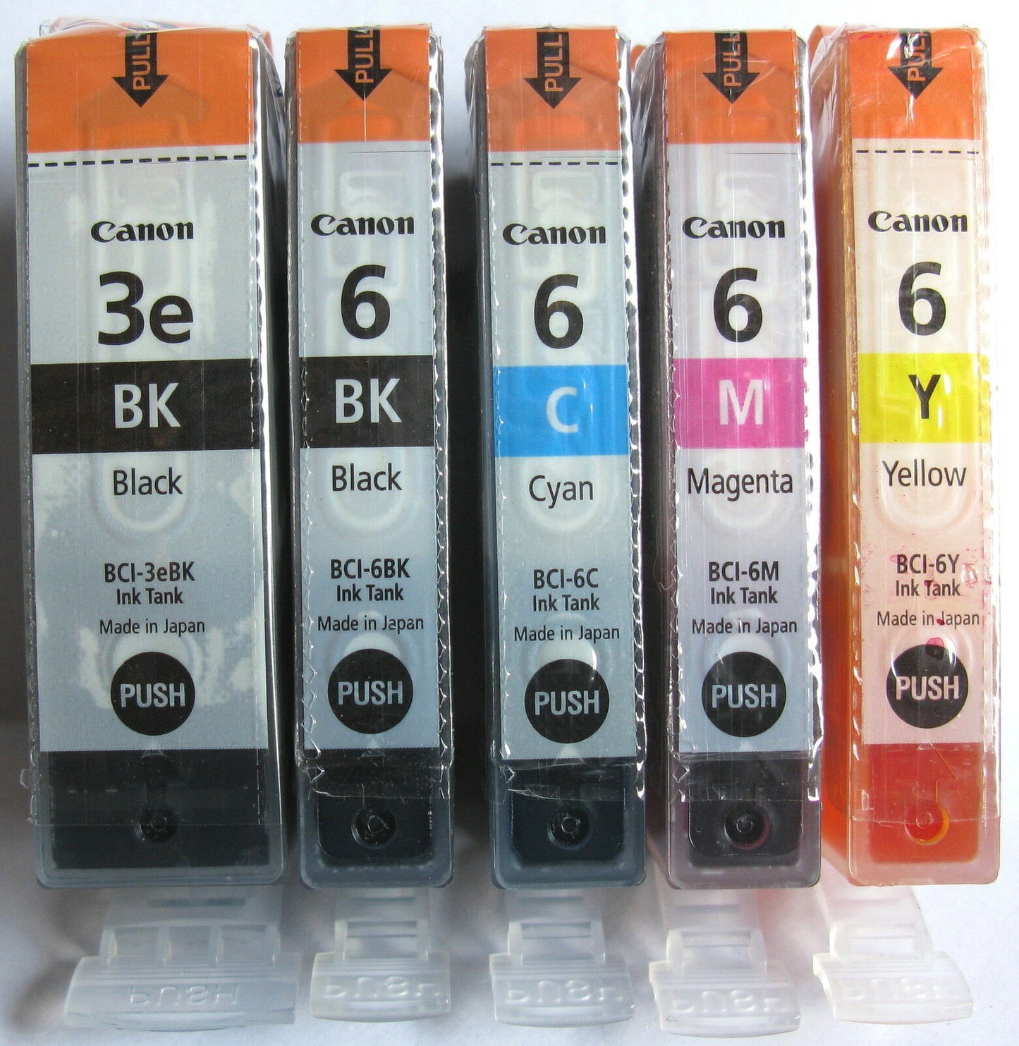 Genuine Canon BCI3eBK BCI-6BK/C/M/Y Black/Cyan/Magenta/Yellow Ink Cartridge Multipack