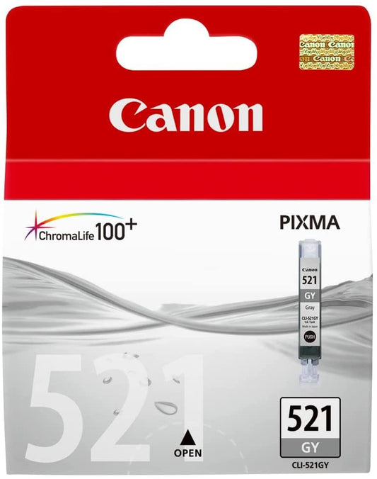 Genuine Canon CLI-521GY Grey Ink Cartridge