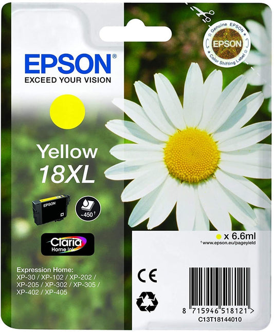 Genuine Epson 18XL Yellow Ink Cartridge