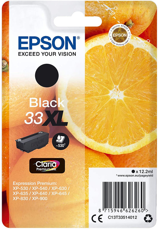 Genuine Epson 33XL Black Ink Cartridge