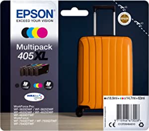 Genuine Epson 405XL Multipack Black/Cyan/Magenta/Yellow Ink Cartridge