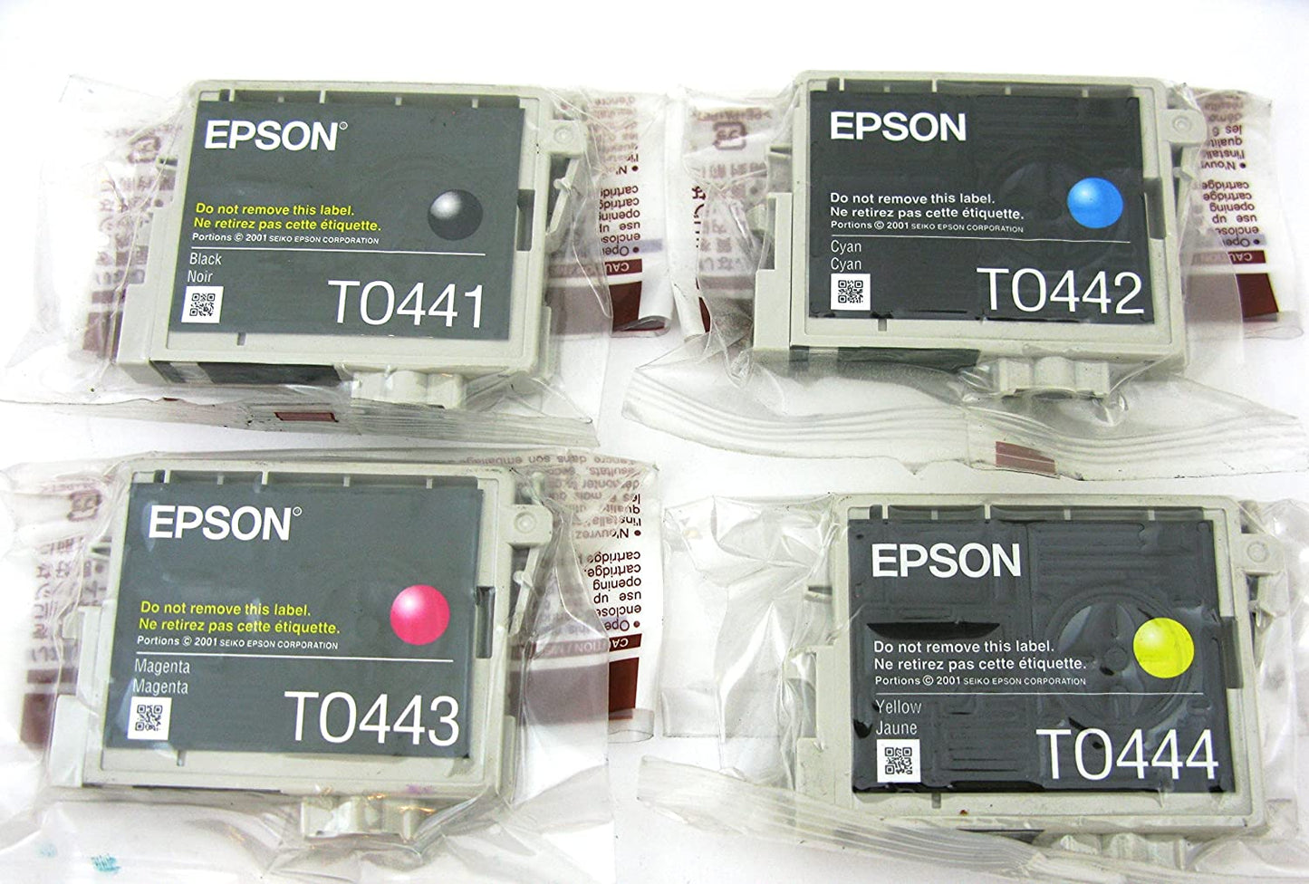 Genuine Epson T0445 (High Capacity) Black/Cyan/Magenta/Yellow Ink Cartridge Multipack