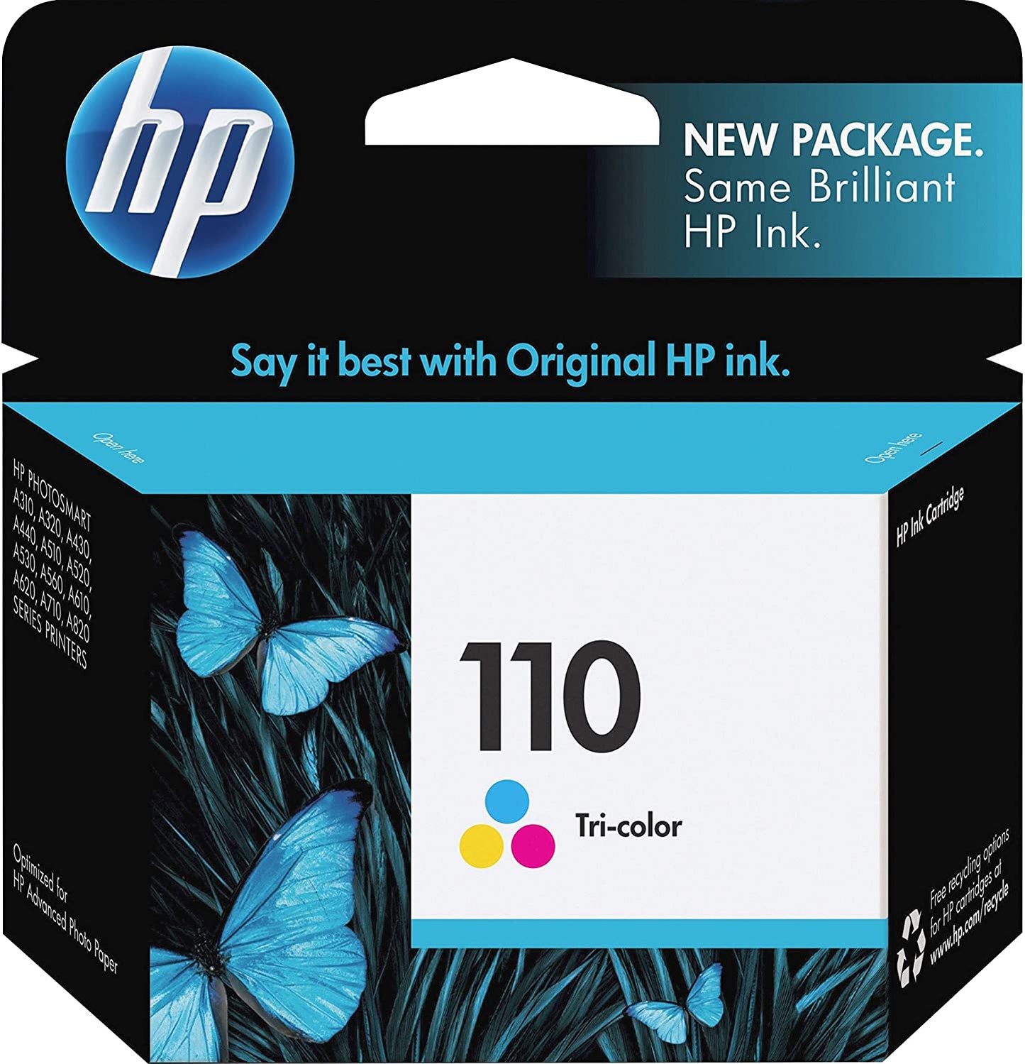 Genuine HP 110 Tri-Colour Ink Cartridge CB304AE