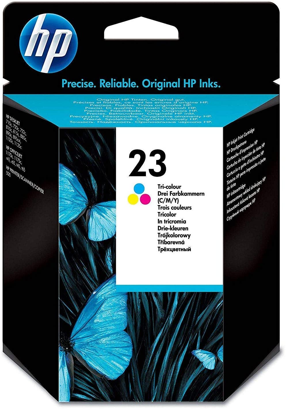 Genuine HP 23 Tri-colour Ink Cartridge C1823DE