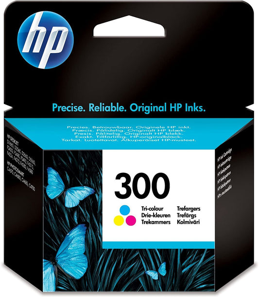 Genuine HP 300 Tri-Colour Ink Cartridge CC643EE