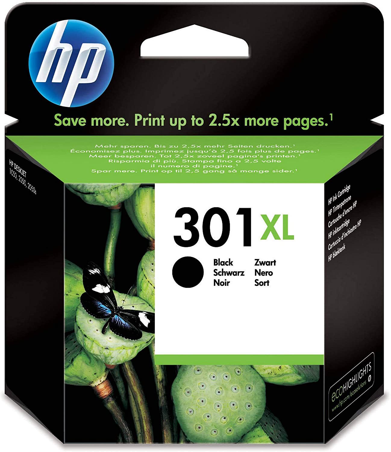 Genuine HP 301XL Black Ink Cartridge CH563EE