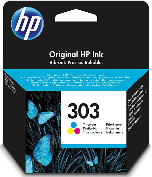 Genuine HP 303 Tri-Colour Ink Cartridge T6N01AE