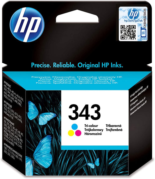 Genuine HP 343 Tri-colour Ink Cartridge C8766EE