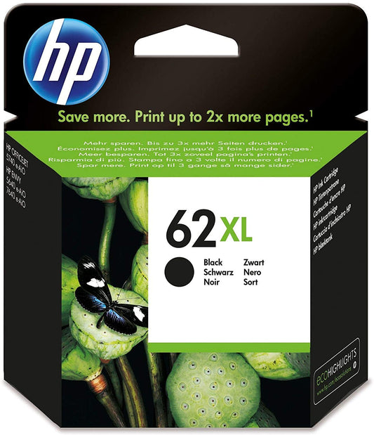 Genuine HP Original 62XL Black Ink Cartridge C2P05AE