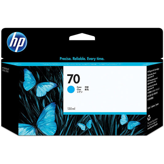 Genuine HP 70 Cyan Ink Cartridge C9452A