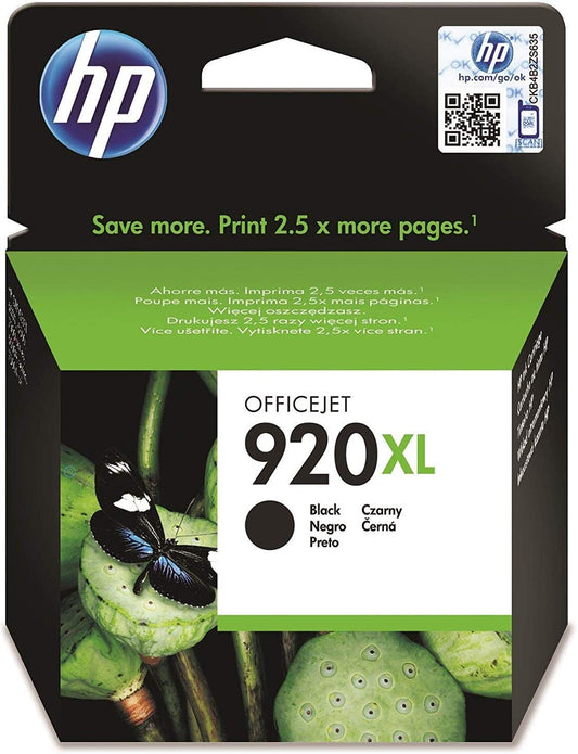 Genuine HP 920XL Black High Capacity Ink Cartridge CD975AE