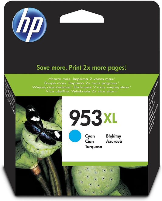 Genuine HP 953XL High Capacity Cyan Ink Cartridge F6U16AE