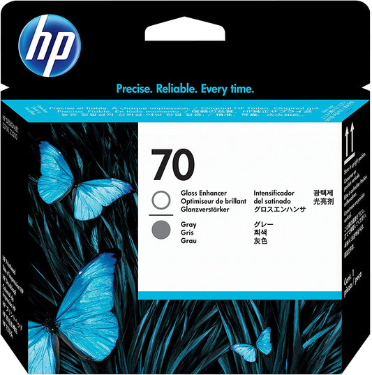 Genuine HP 70 Printhead Gloss Enhancer and Gray C9410A