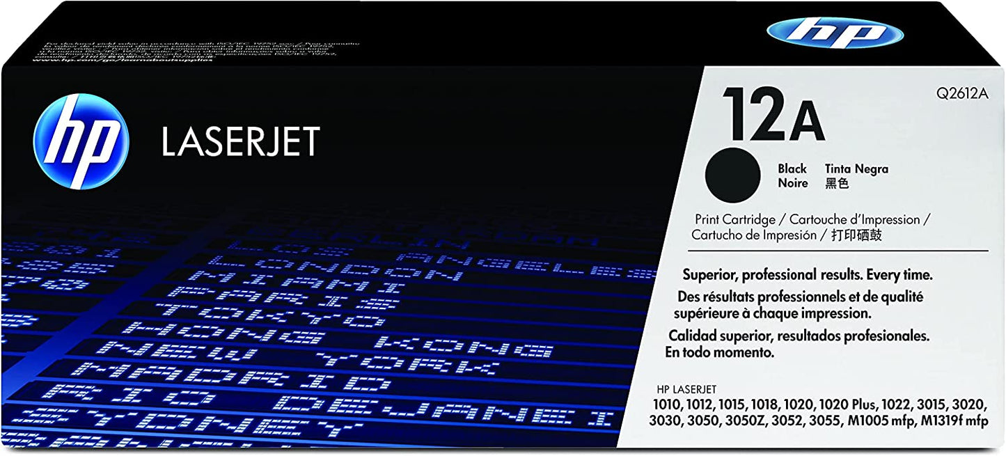 Genuine HP Q2612A (12A) Black Printer Toner Cartridge