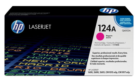 Genuine HP Q6003A (124A) Magenta Printer Toner Cartridge