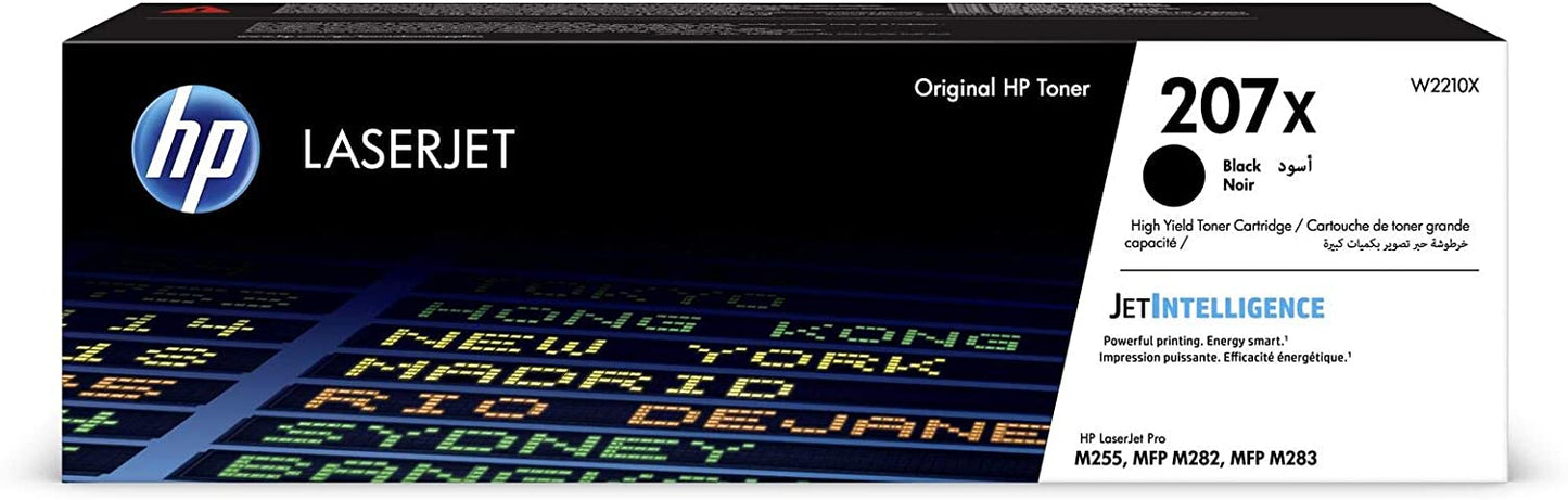 Genuine HP W2210X (207X) Black High Yield Printer Toner Cartridge