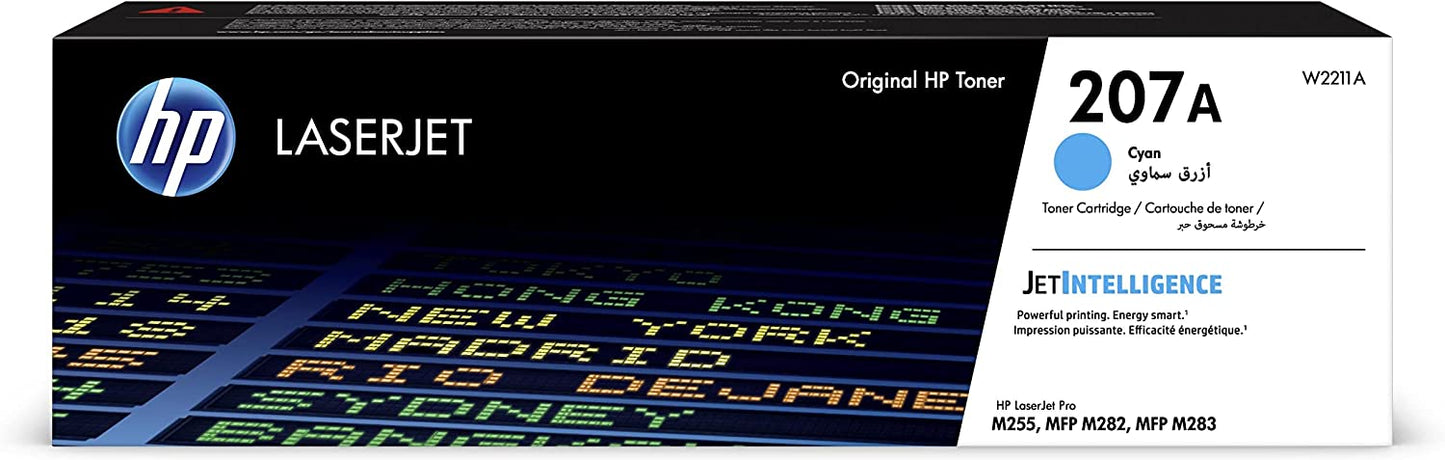 Genuine HP W2211A (207A) Cyan Printer Toner Cartridge