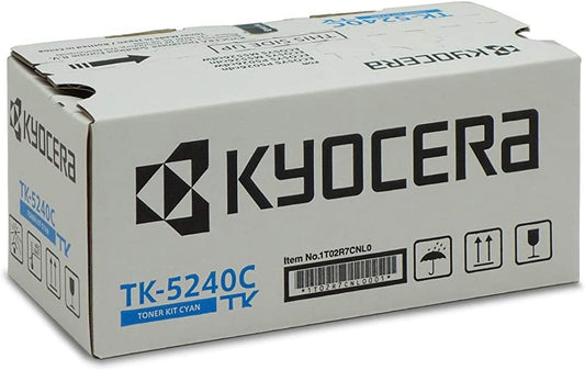 Genuine Kyocera TK-5240C Cyan Printer Toner Cartridge