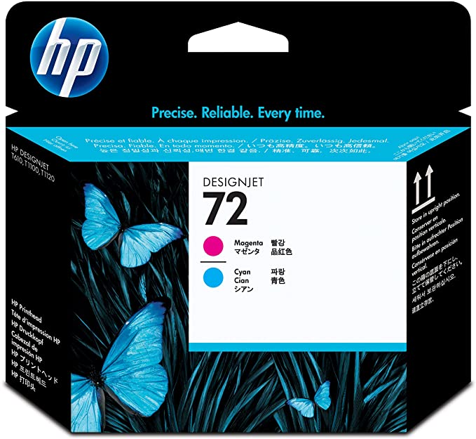 Genuine HP 72 Printhead Magenta and Cyan C9383A