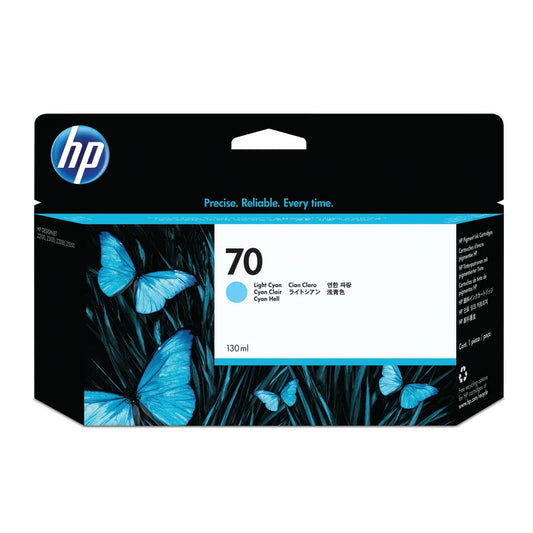 Genuine HP 70 Light Cyan Ink Cartridge C9390A