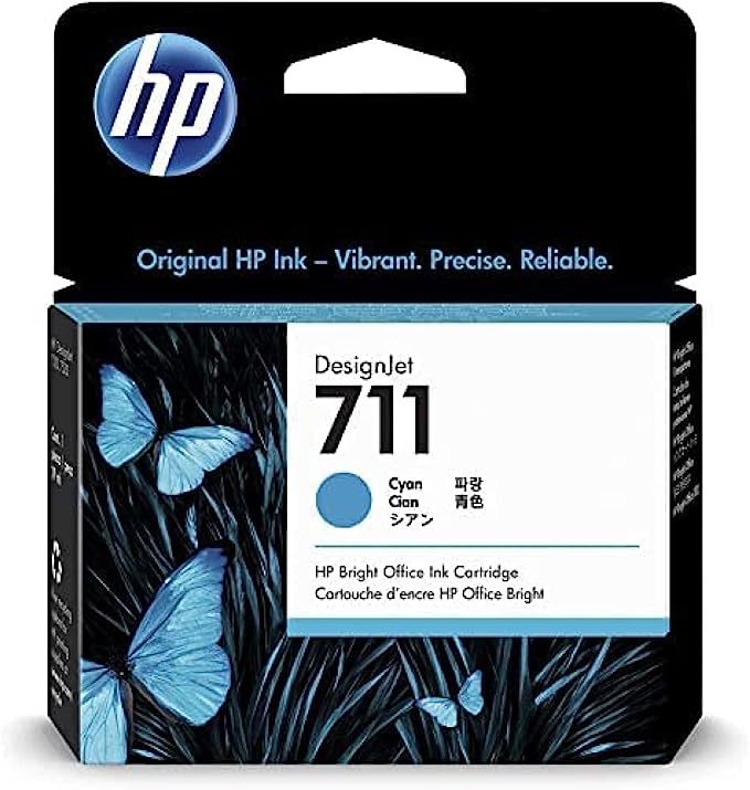 Genuine HP 711 Cyan Ink Cartridge CZ130A