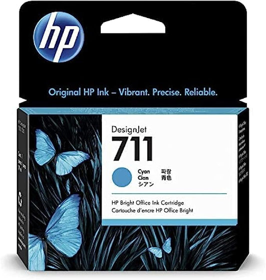 Genuine HP 711 Cyan Ink Cartridge CZ130A