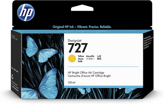 Genuine HP 727 Yellow Ink Cartridge B3P21A
