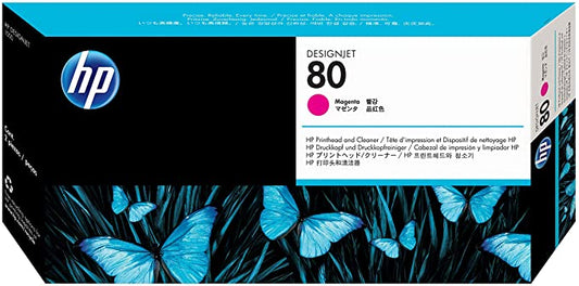 Genuine HP 80 Printhead and Cleaner Magenta C4822A