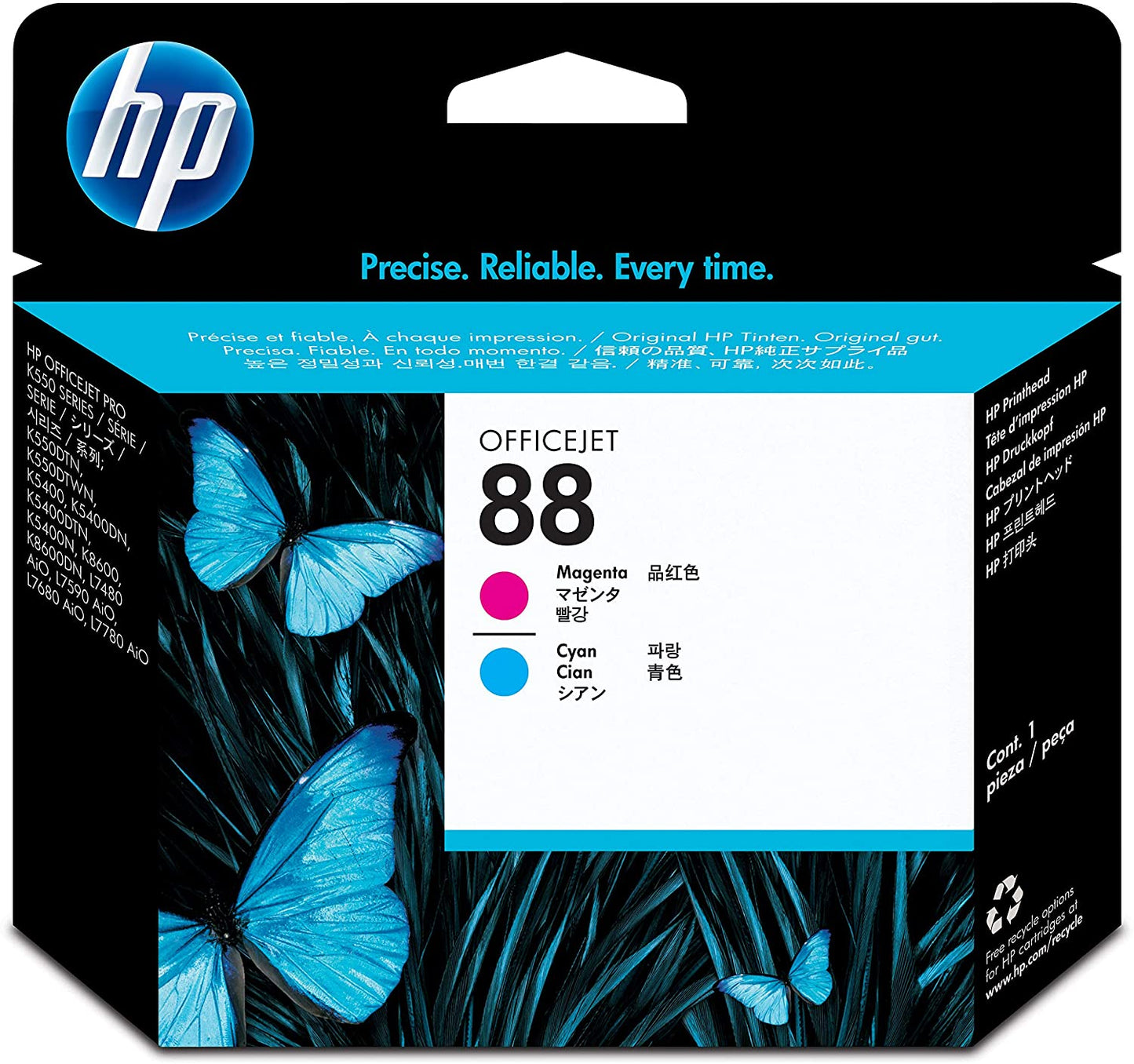 Genuine HP 88 Printhead Magenta and Cyan C9382A